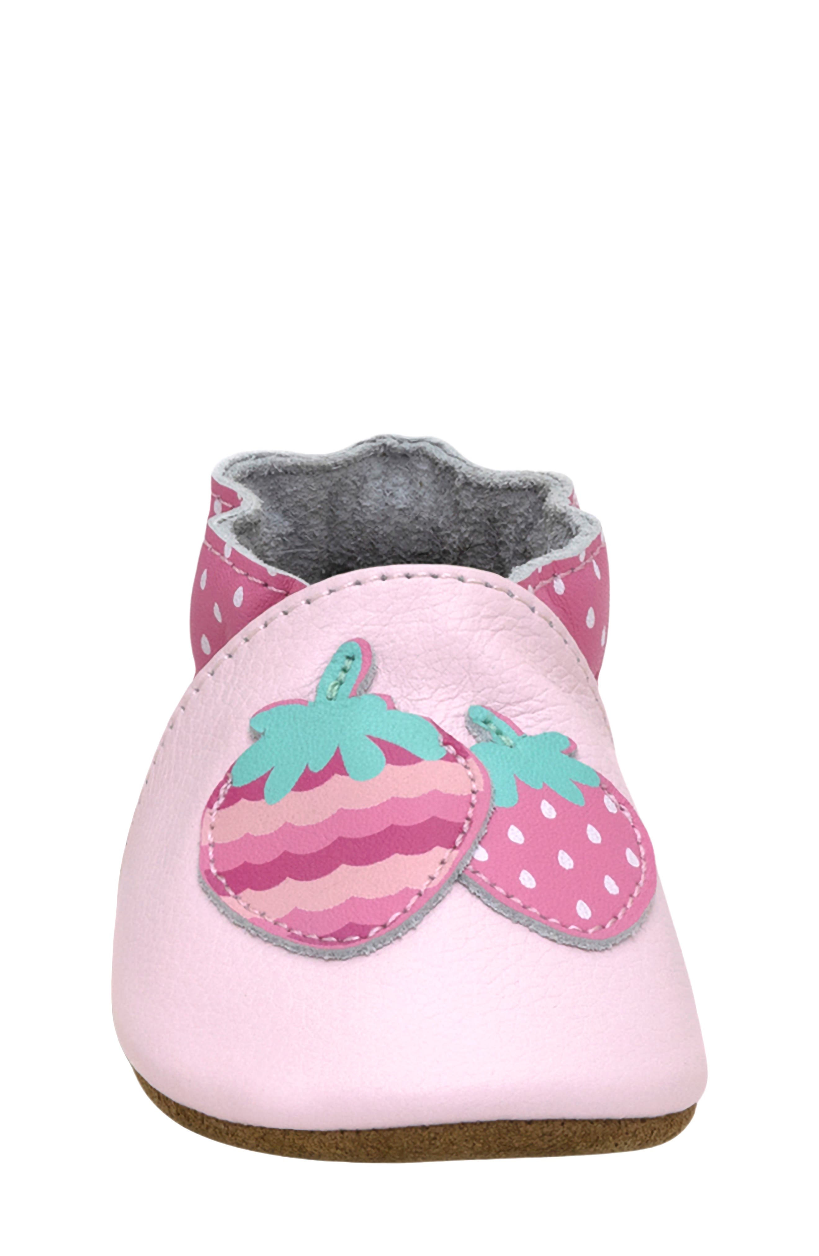 Robeez<sup>®</sup> Berry Sweet Crib Shoe, Alternate, color, 