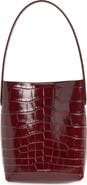 Mansur Gavriel Mini Everyday Cabas Croc Embossed Leather Shoulder Bag