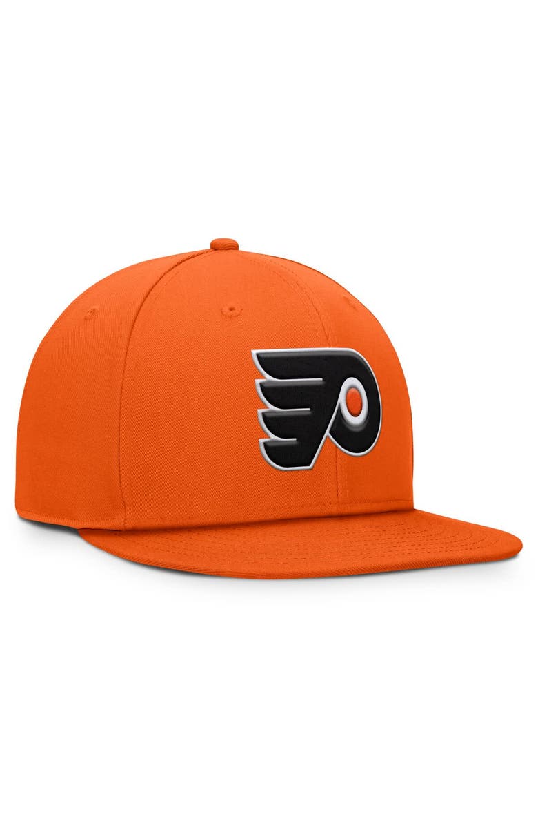 FANATICS Men's Fanatics Orange Philadelphia Flyers Core Primary Logo Snapback Hat, Alternate, color, Orange