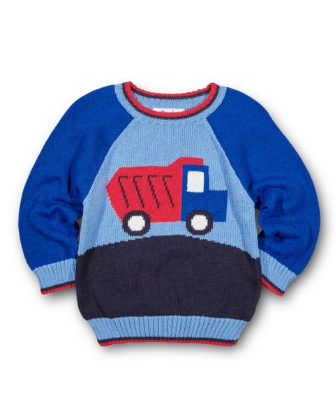Sweater With Dump Truck (Baby, Toddler, Little Kid)