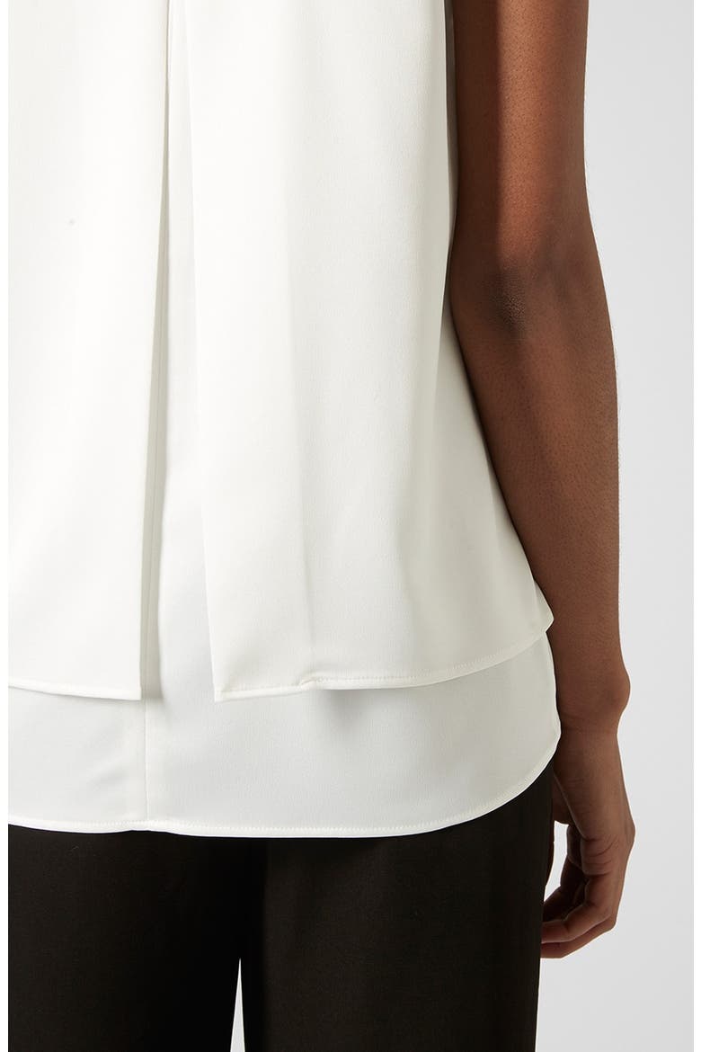 'Nord Lily' Layered Split Back Tank, Alternate, color, CREAM
