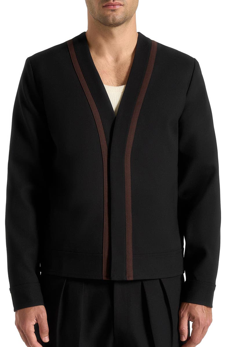 Manière De Voir Alain Tailored Cardigan With Contrast Placket, Alternate, color, 