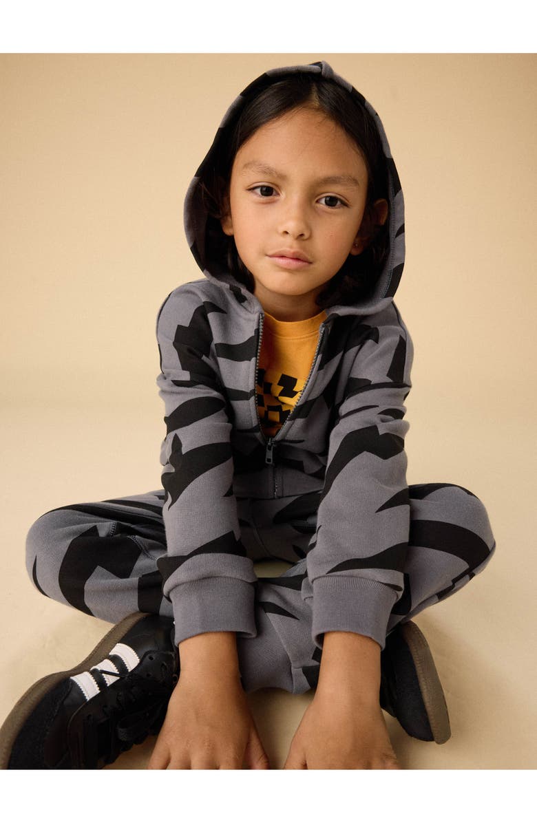 Tea Collection Easy Fit Hoodie, Alternate, color, Lightning Stripes