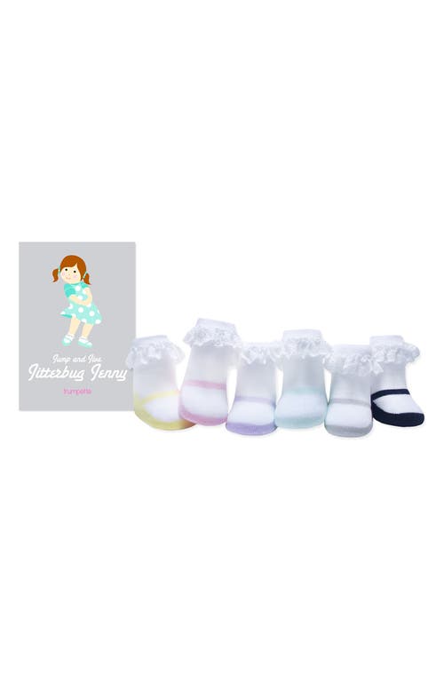 Trumpette Jump & Jive Jitterbug Jenny Assorted 6-pack Socks In Multi