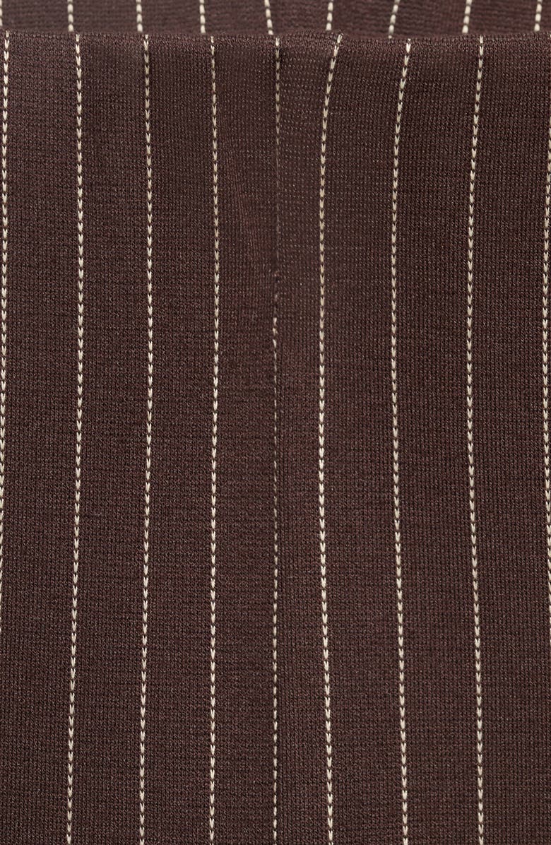 MANGO Pinstripe Wide Leg Pants, Alternate, color,