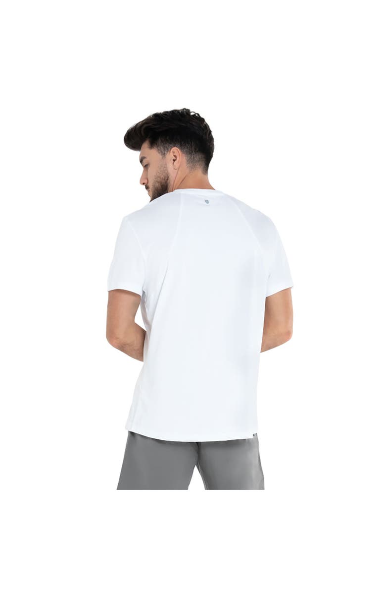 K-Swiss Icon Crew Mens Tennis Shirt, Alternate, color, White
