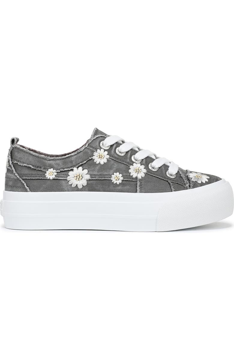 Blowfish Malibu Sadie Sun Platform Sneaker, Alternate, color, Charcoal Embroidered Fabric