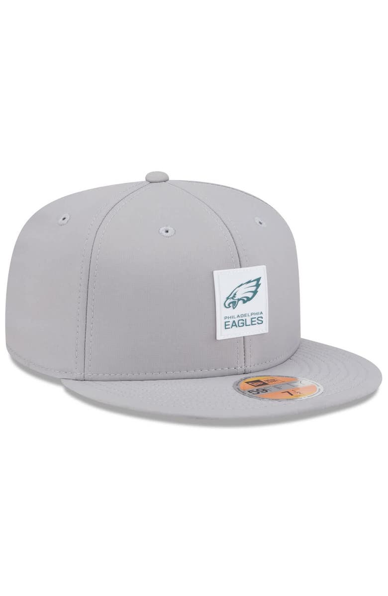 New Era Men's New Era Gray Philadelphia Eagles 2025 Sideline 59FIFTY Fitted Hat, Alternate, color, Gray