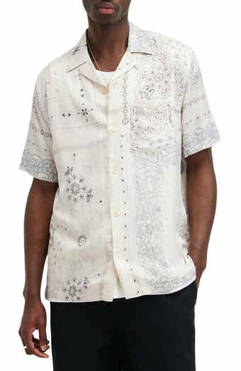 AllSaints Jalisco Bandana Print Camp Shirt