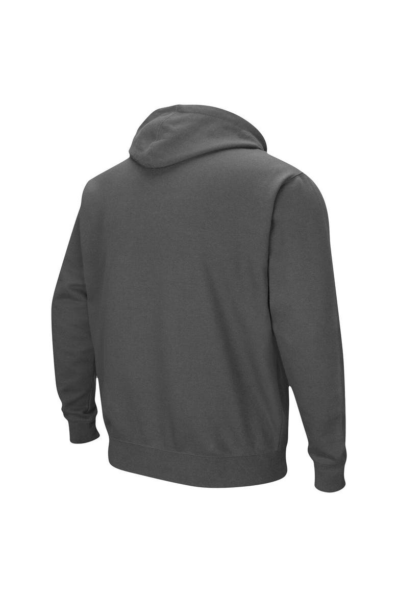 Men's Colosseum Charcoal Alabama Crimson Tide Arch & Logo 3.0 Pullover Hoodie, Alternate, color, Charcoal