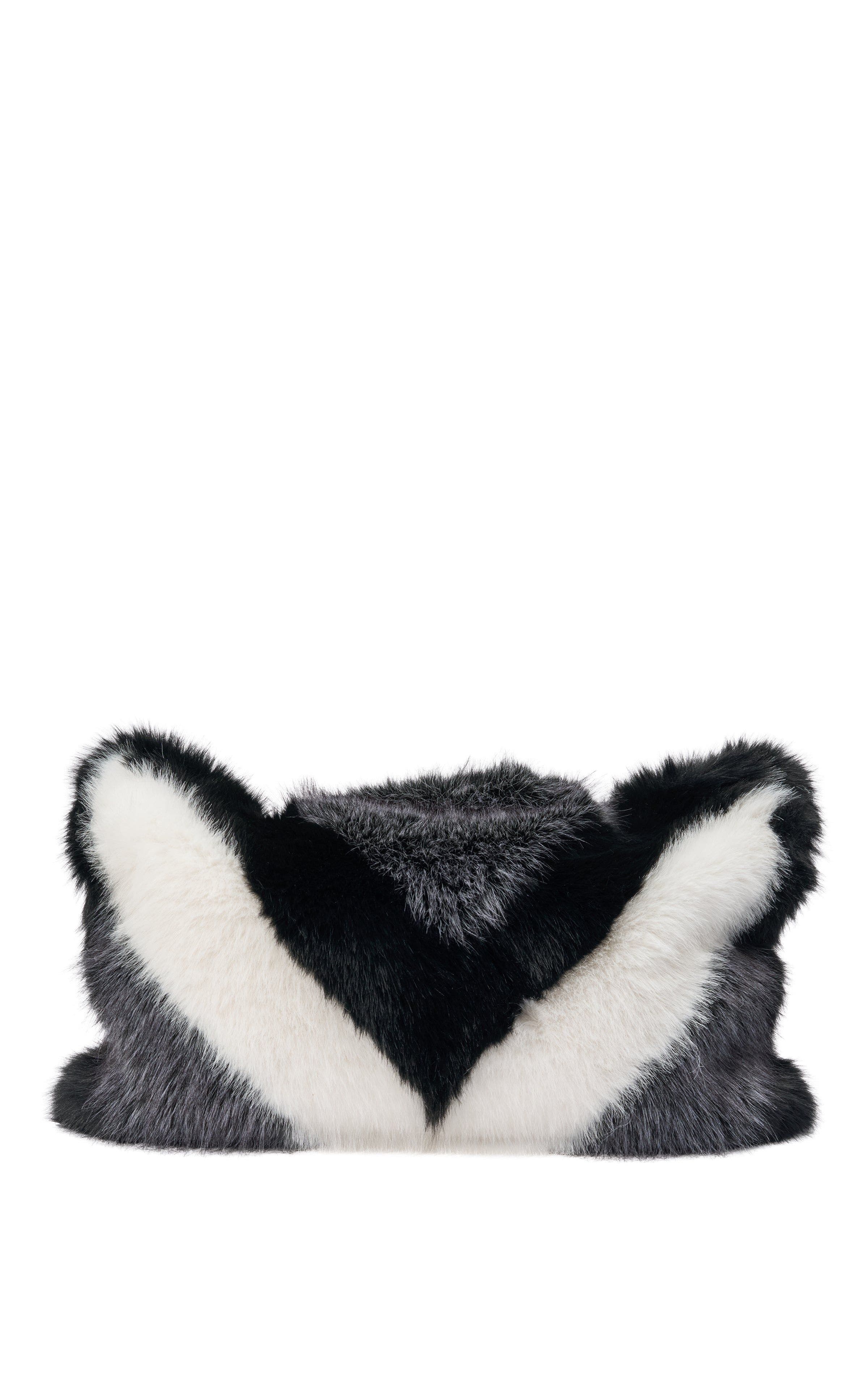 Confidante Faux Fur Handbag, Alternate, color, GREY MULTI