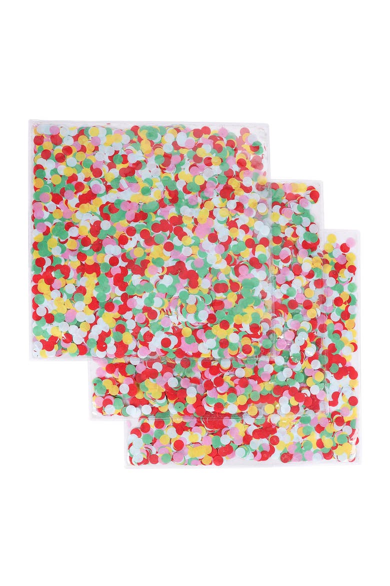 Confetti Square Placemat Party Decor, Main, color, Multicolor