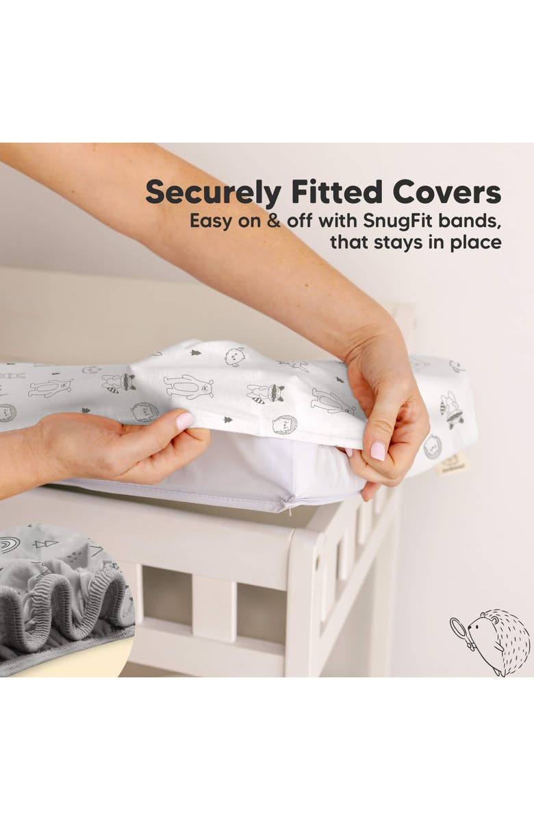 KeaBabies 2-Pack Soothe Changing Pad Covers, Alternate, color, Woodland