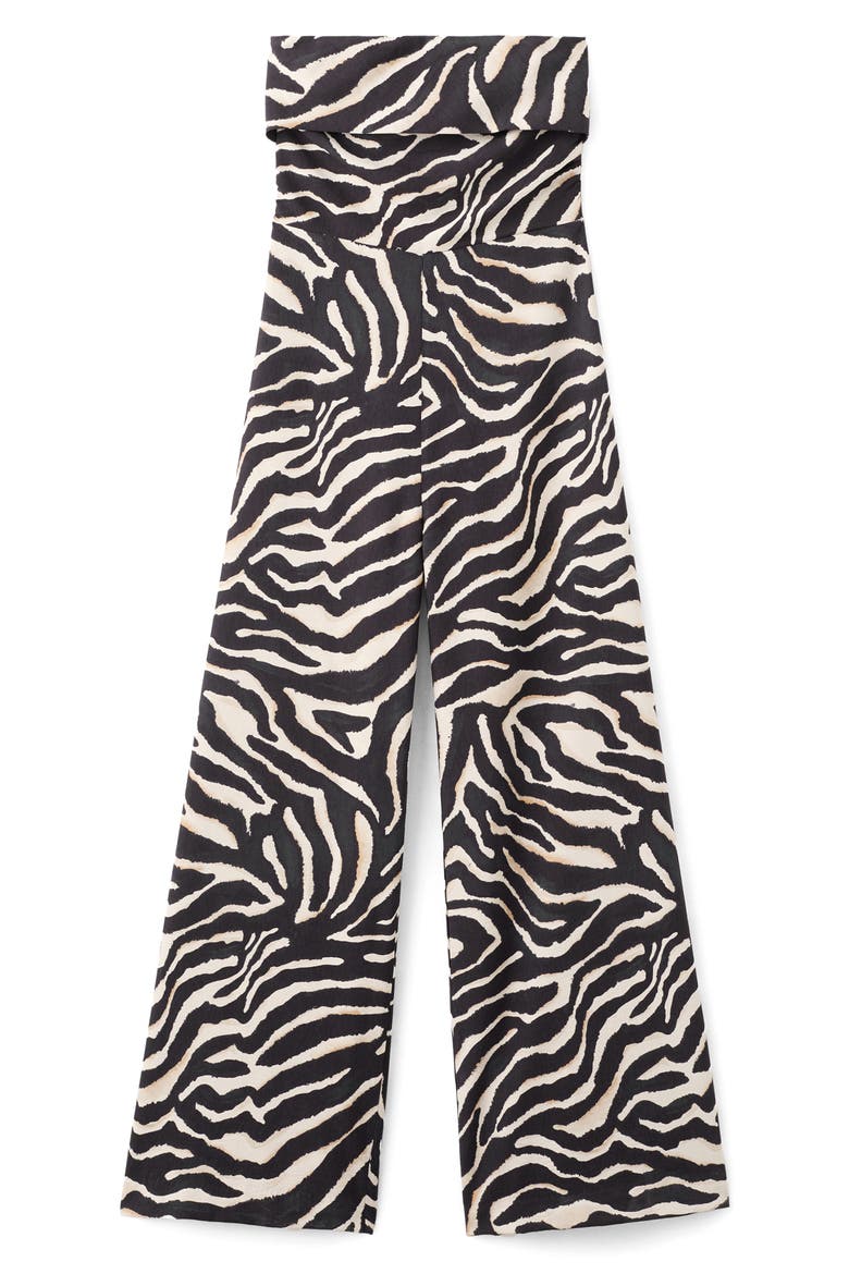 Strapless Jumpsuit, Main, color, BLACK