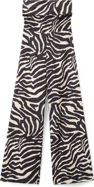 MANGO Strapless Jumpsuit