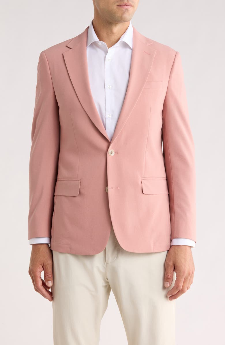 Original Penguin Solid Notch Lapel Sport Coat, Main, color, Pink