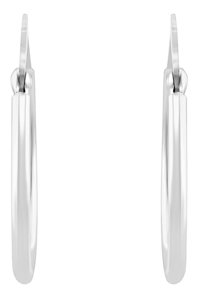 Diamond-Cut Hoop Earrings, Alternate, color, SILVER