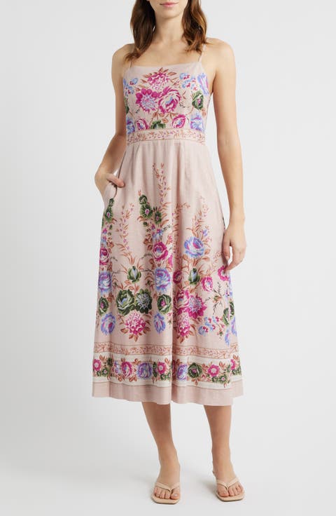 Trina Cotton Twill Midi Sundress