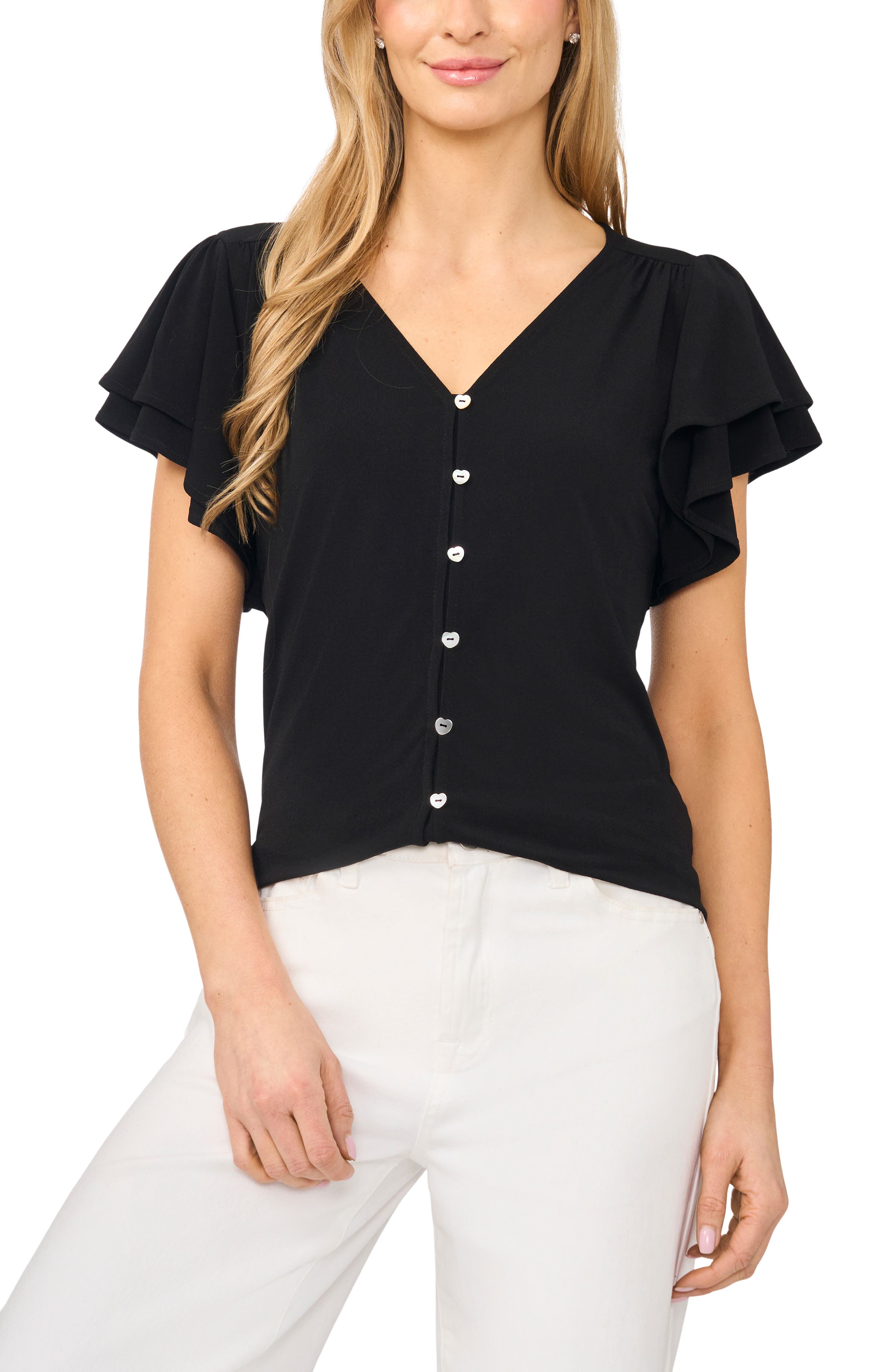 Flutter Sleeve Top