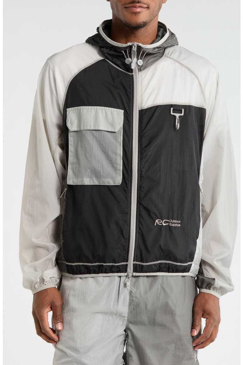 Griffith Colorblock Running Jacket, Alternate, color, FOG GRADIENT