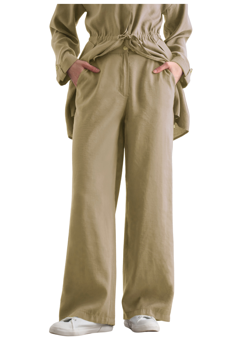 Mizalle Light Weight Elastic Trousers, Main, color, Mint