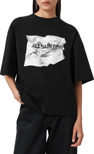 Scrunch Amelie Oversize Cotton Graphic T-Shirt