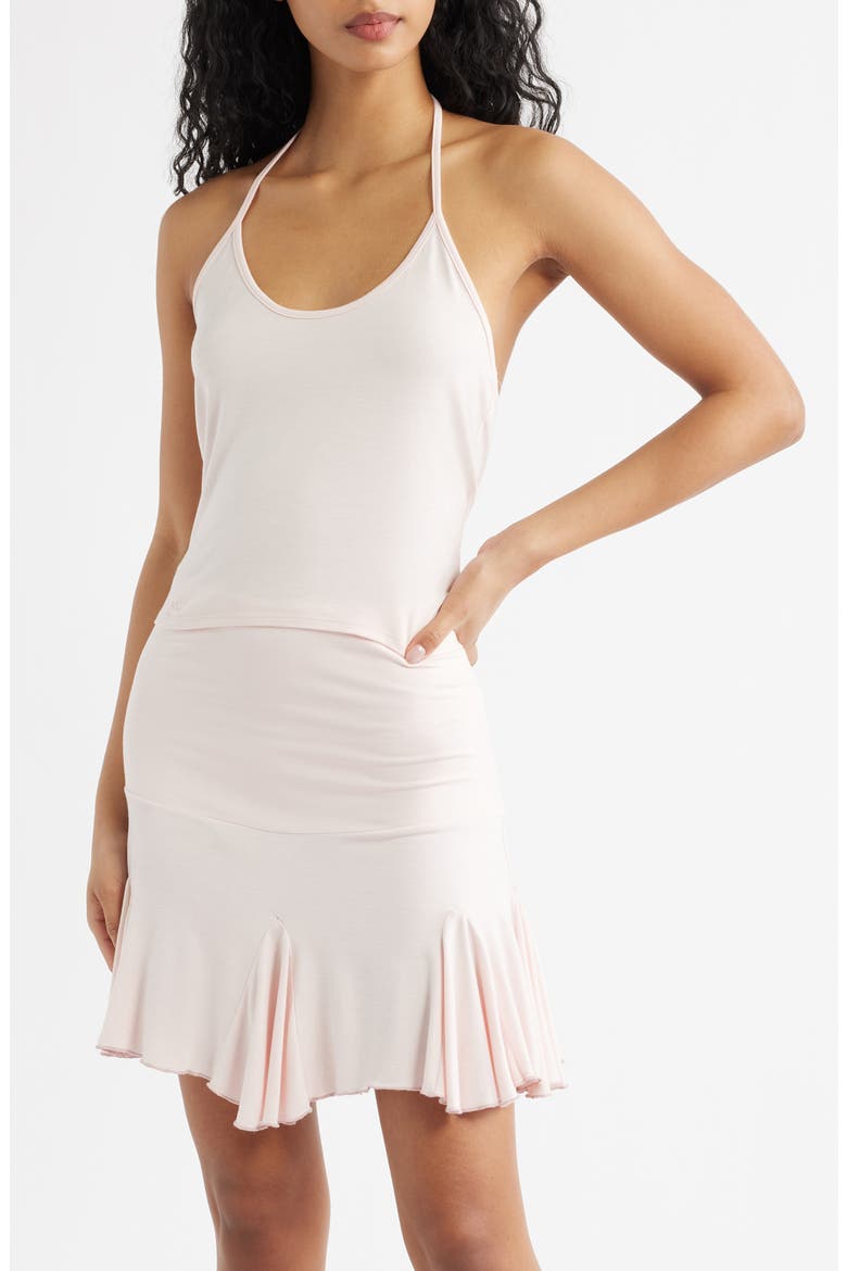 Mollie Knit Scoop Neck Halter Top, Main, color, BABY PINK