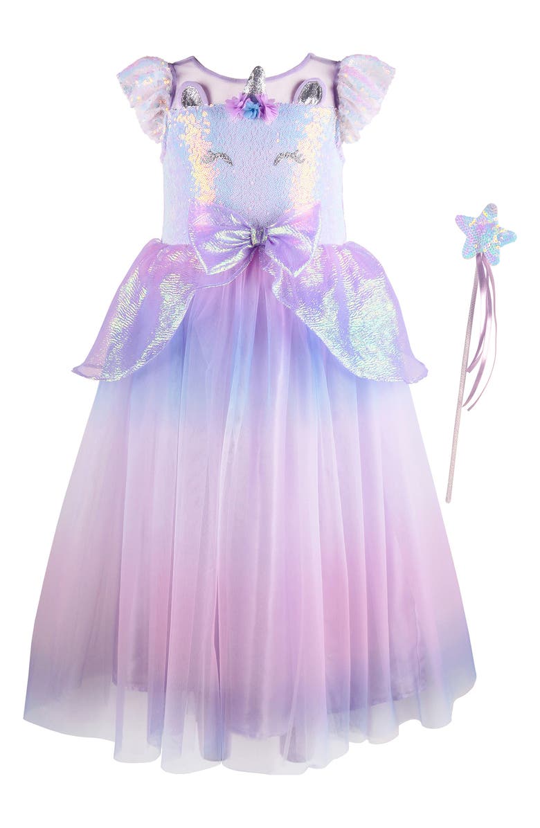 Zunie Kids
 Vivi Fairytale Tulle Dress with Wand, Main, color, 