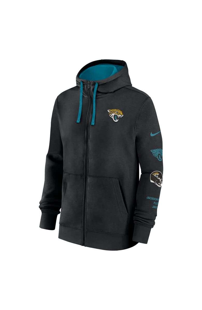 Nike Men's Nike Black Jacksonville Jaguars Primetime Club Full-Zip Hoodie, Alternate, color, Black