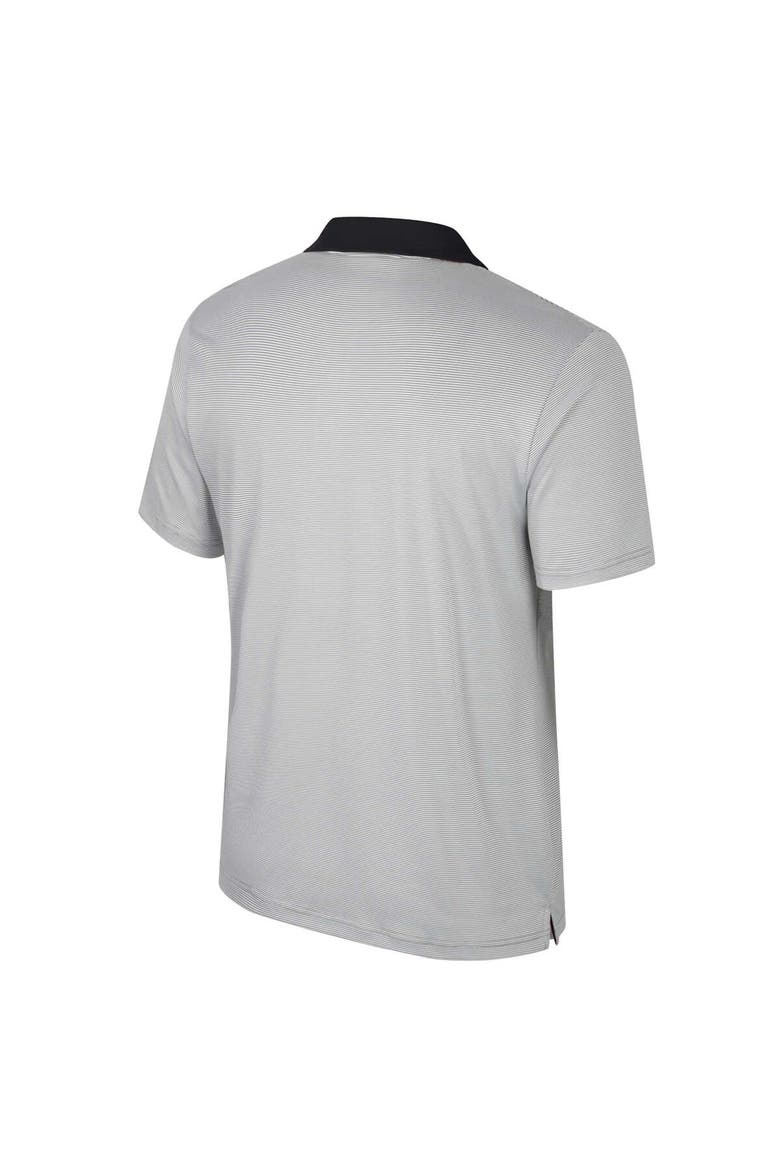 Men's Colosseum Gray Iowa Hawkeyes Big & Tall Tuck Striped Polo, Alternate, color, Gray