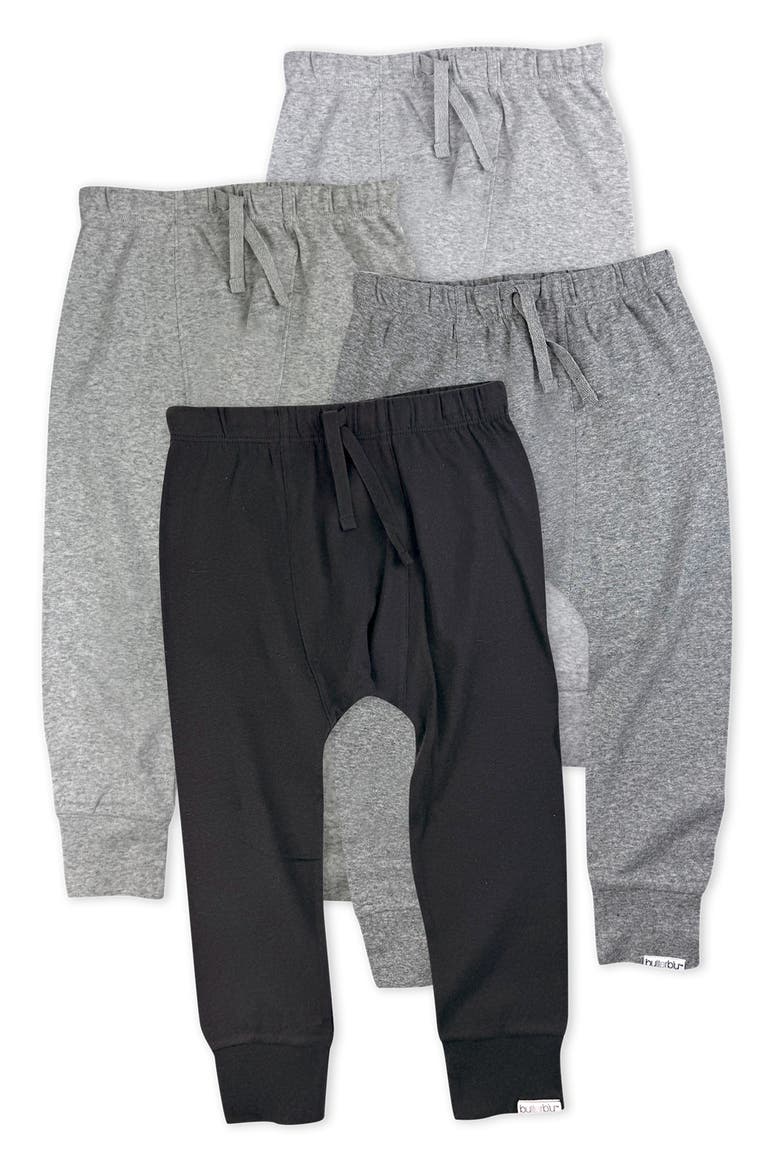 Kids' Jordan Assorted 4-Pack Organic Cotton Joggers, Main, color, STONE