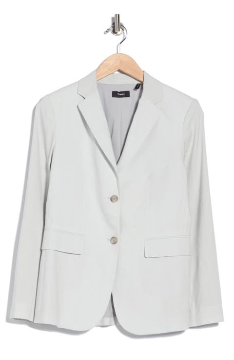 Classic Linen Blend Blazer