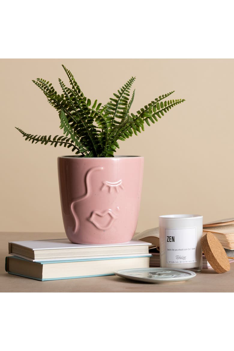 Pink Face Planter, Alternate, color, Pink