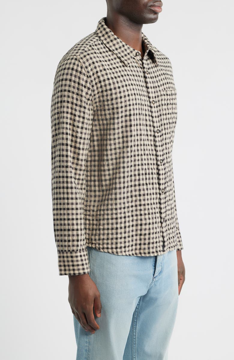 Corridor Fall Check Button-Up Shirt, Alternate, color, Natural