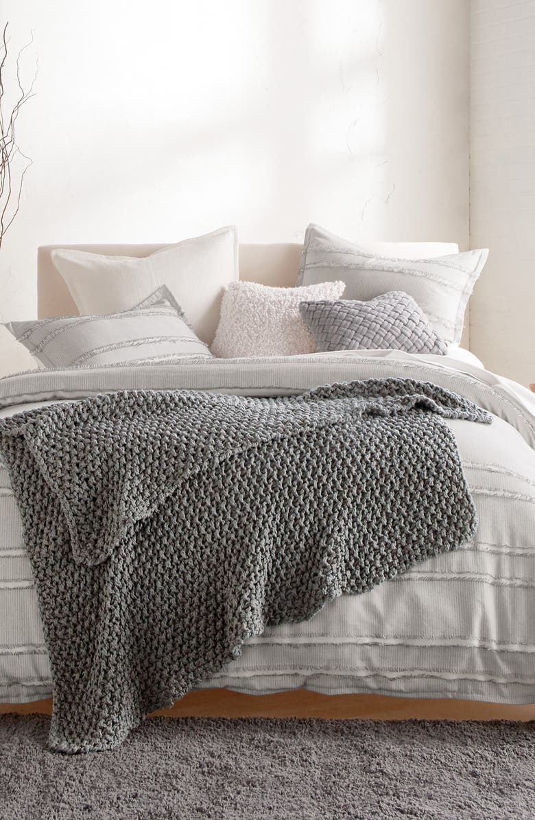 DKNY PURE Chunky Knit Throw Blanket, Alternate, color,