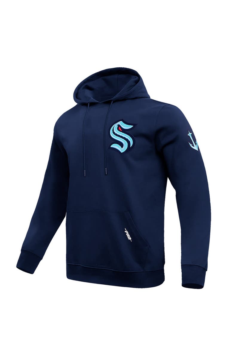 PRO STANDARD Men's Pro Standard Navy Seattle Kraken Classic Pullover Hoodie, Alternate, color, 