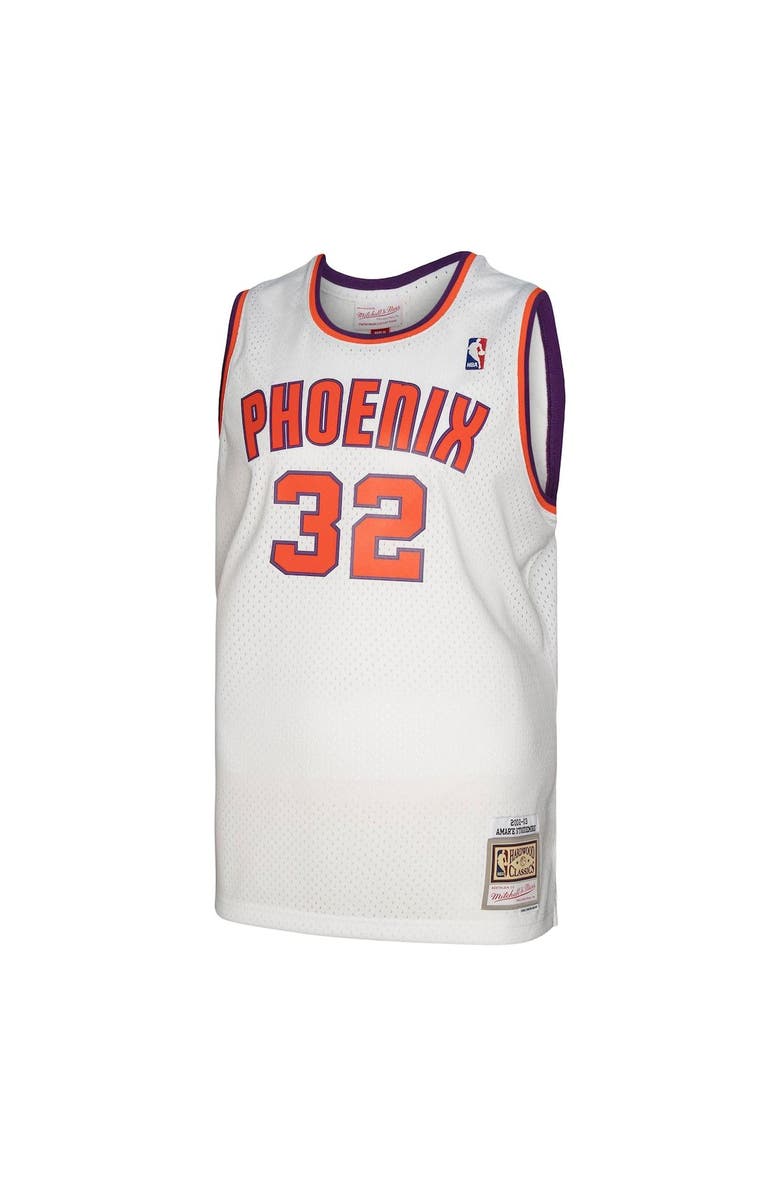 Mitchell & Ness Men's Mitchell & Ness Amar'e Stoudemire White Phoenix Suns 2001/02 Hardwood Classics Swingman Jersey, Alternate, color, 