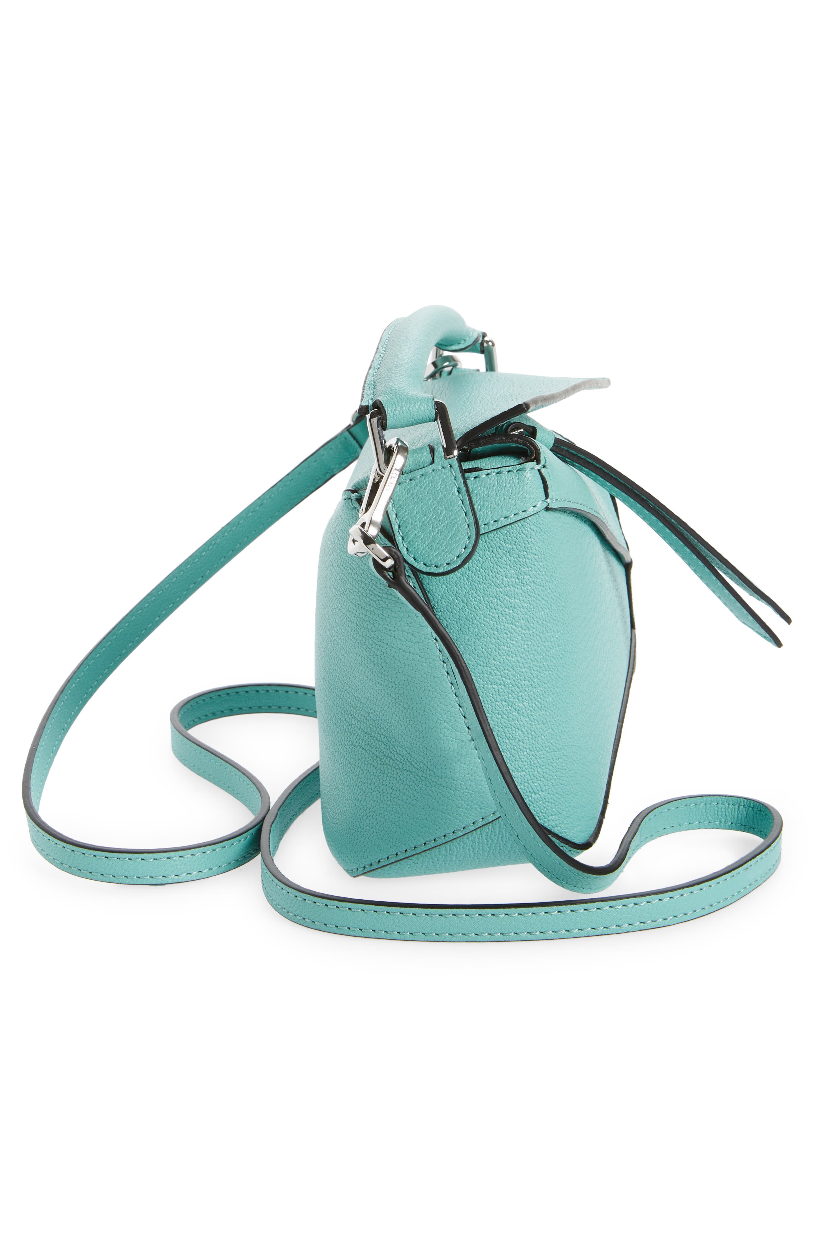 Loewe Mini Puzzle Goatskin Leather Bag, Alternate, color, 