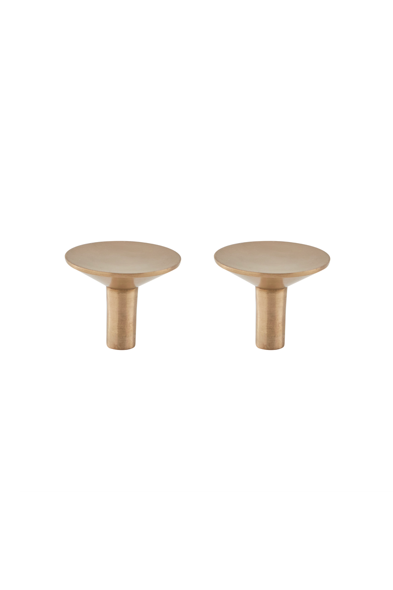 Rina Hook / Knob, Alternate, color, Brushed Brass