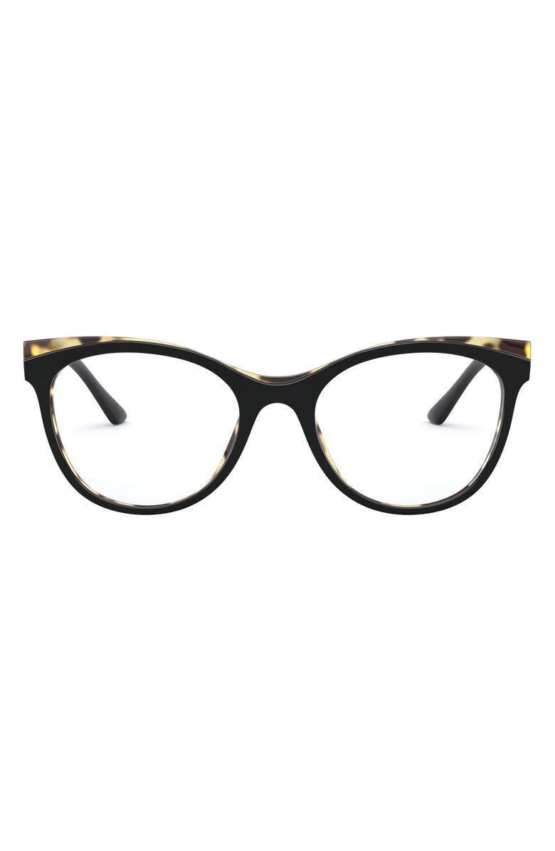 Prada 53mm Butterfly Optical Glasses, Main, color,