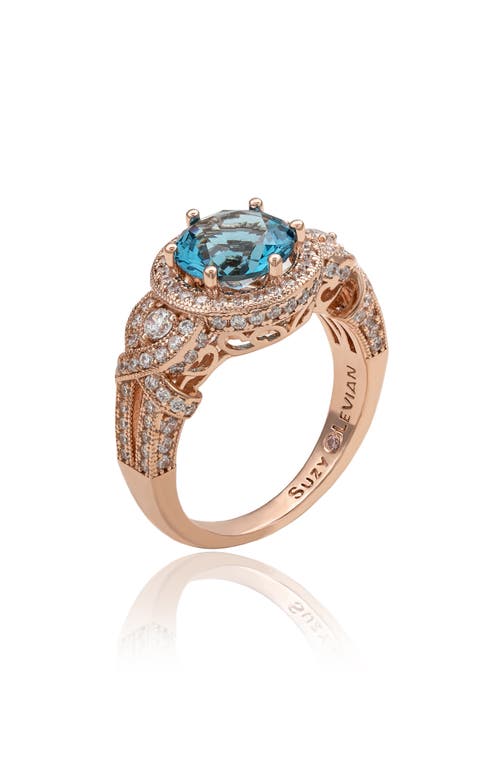 Suzy Levian Pavé Cubic Zirconia Engagement Ring