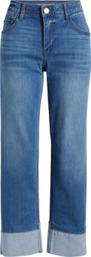 Wit & Wisdom 'Ab'Solution High Waist Cuff Hem Jeans