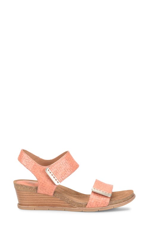 Söfft Verdi Ii Slingback Wedge Sandal In Canyon Coral