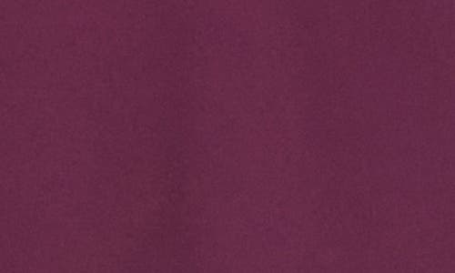 Karen Kane Crossover Hem Asymmetric Crepe Top In Purple
