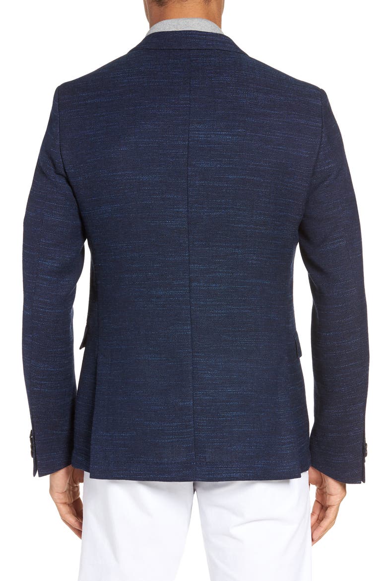 Nobis Trim Fit Wool Blend Blazer, Alternate, color, OPEN BLUE