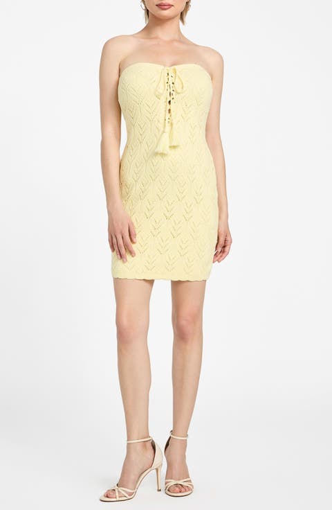 Isabella Strapless Sweater Dress