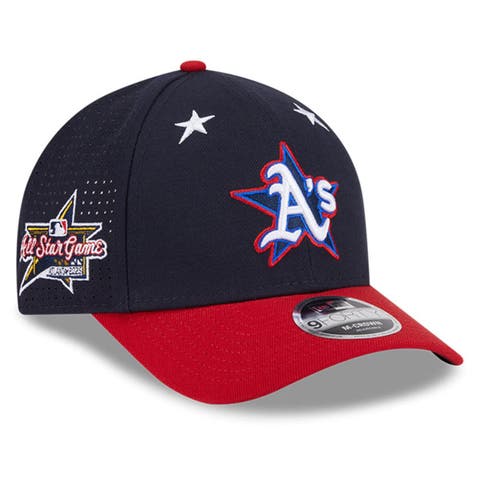 Men's New Era Navy/Red  Athletics 2025 MLB All-Star Game Workout 9FORTY M-Crown Adjustable Hat