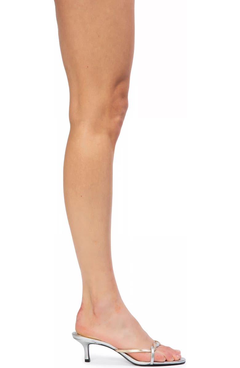 BLACK SUEDE STUDIO Fae 50 Sandal, Alternate, color, Silver/Gold Leather