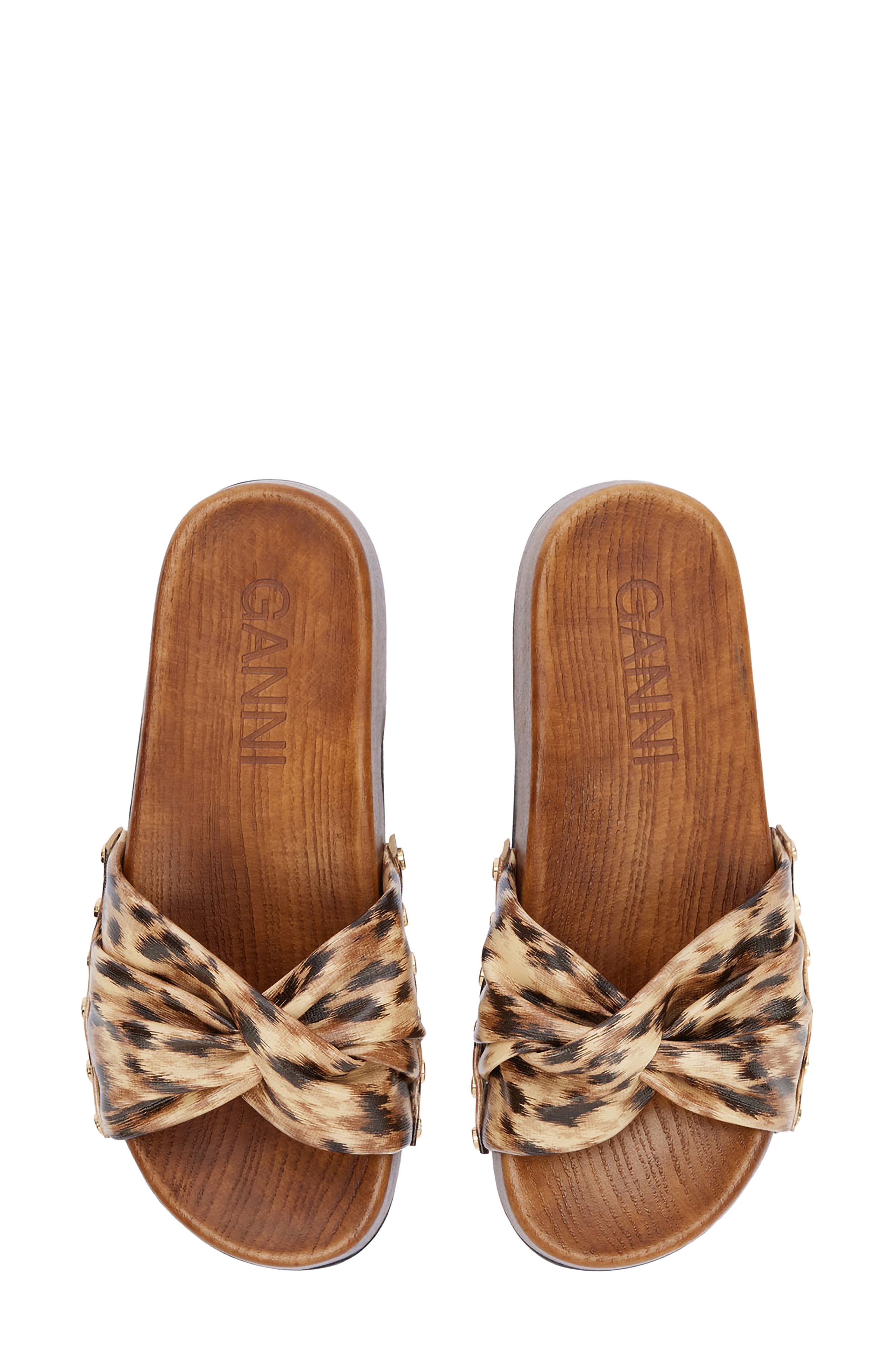 Tia Fairy Platform Slide Sandal, Alternate, color, ARGAN OIL