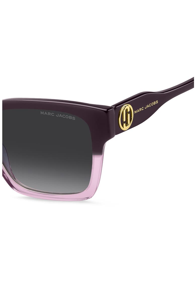 53mm Gradient Square Sunglasses, Alternate, color, PURPLE